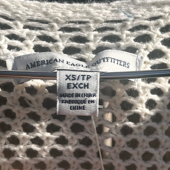 American Eagle Outfitters Cardigan Mesh Varsity Button sweater - Picture 8 of 8